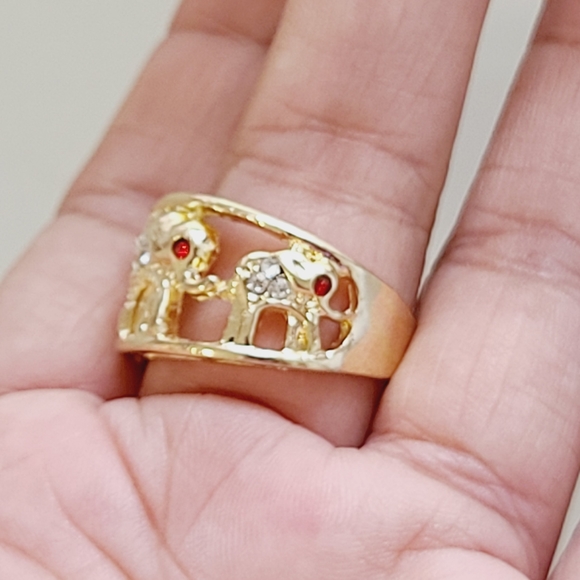 Elephant Ring. 14K Gold Plated. New - Picture 10 of 10